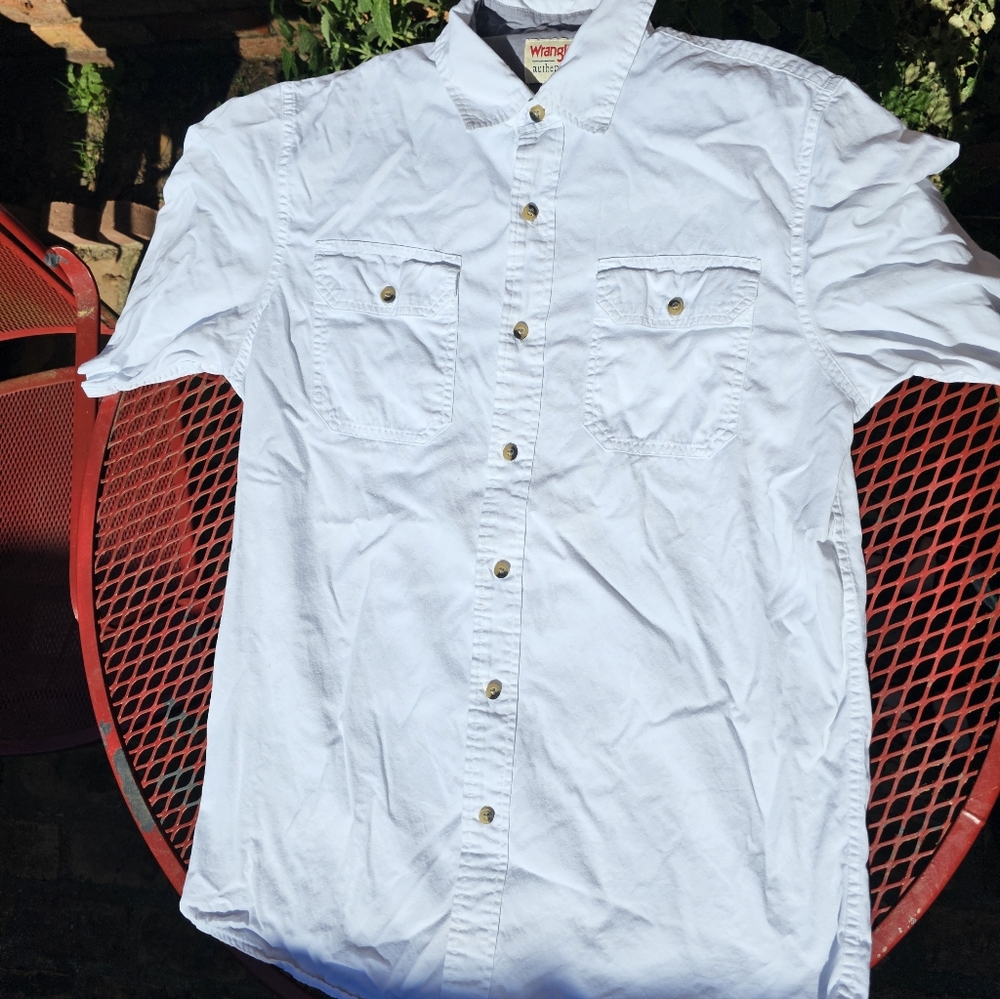 Wrangler White Work Shirt